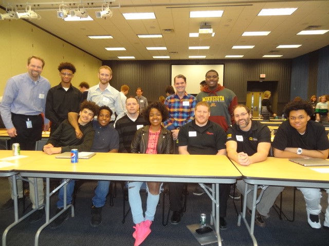 Best Buy and BestPrep students meet at an eMentors Meet and Greet