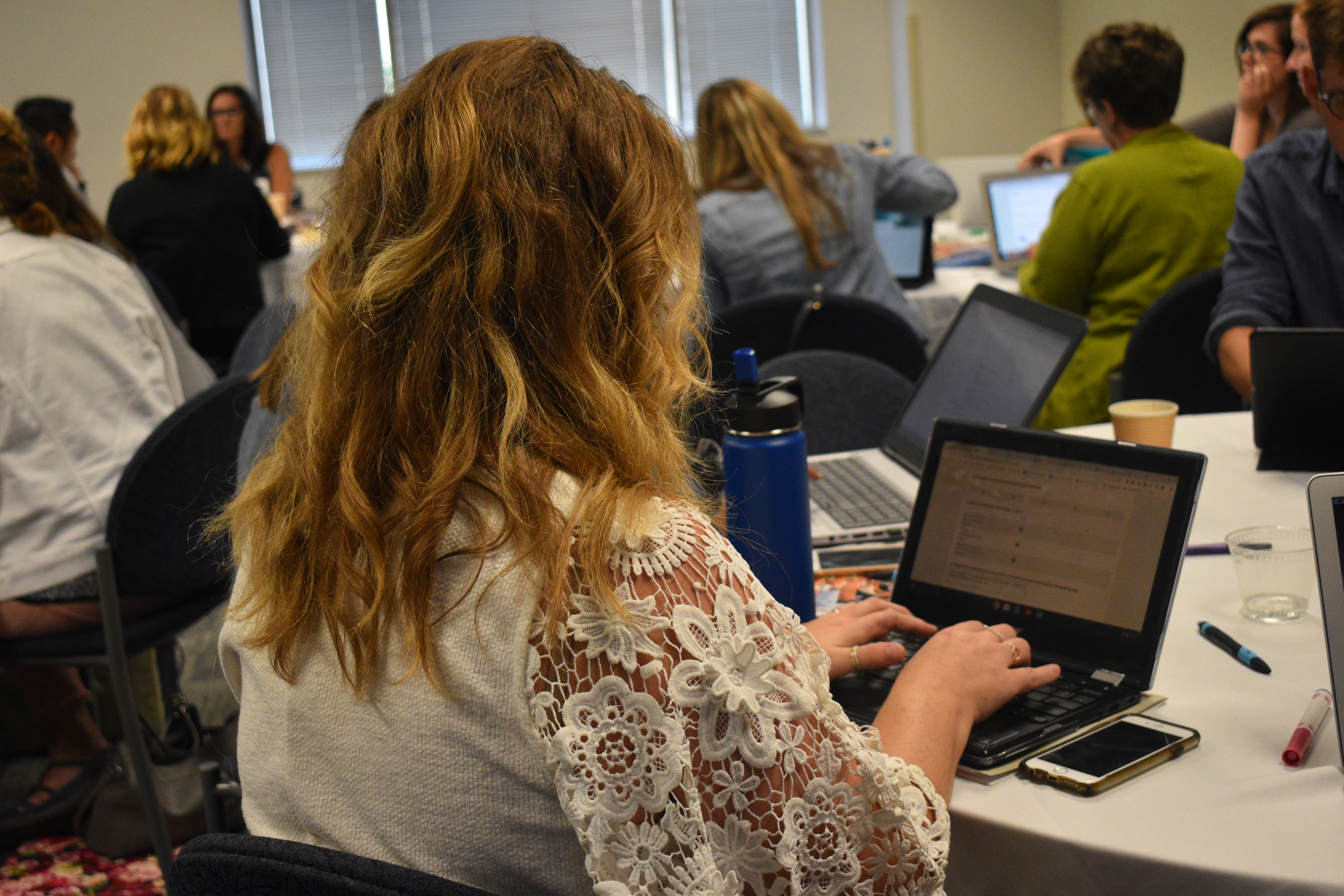 Woman at laptop